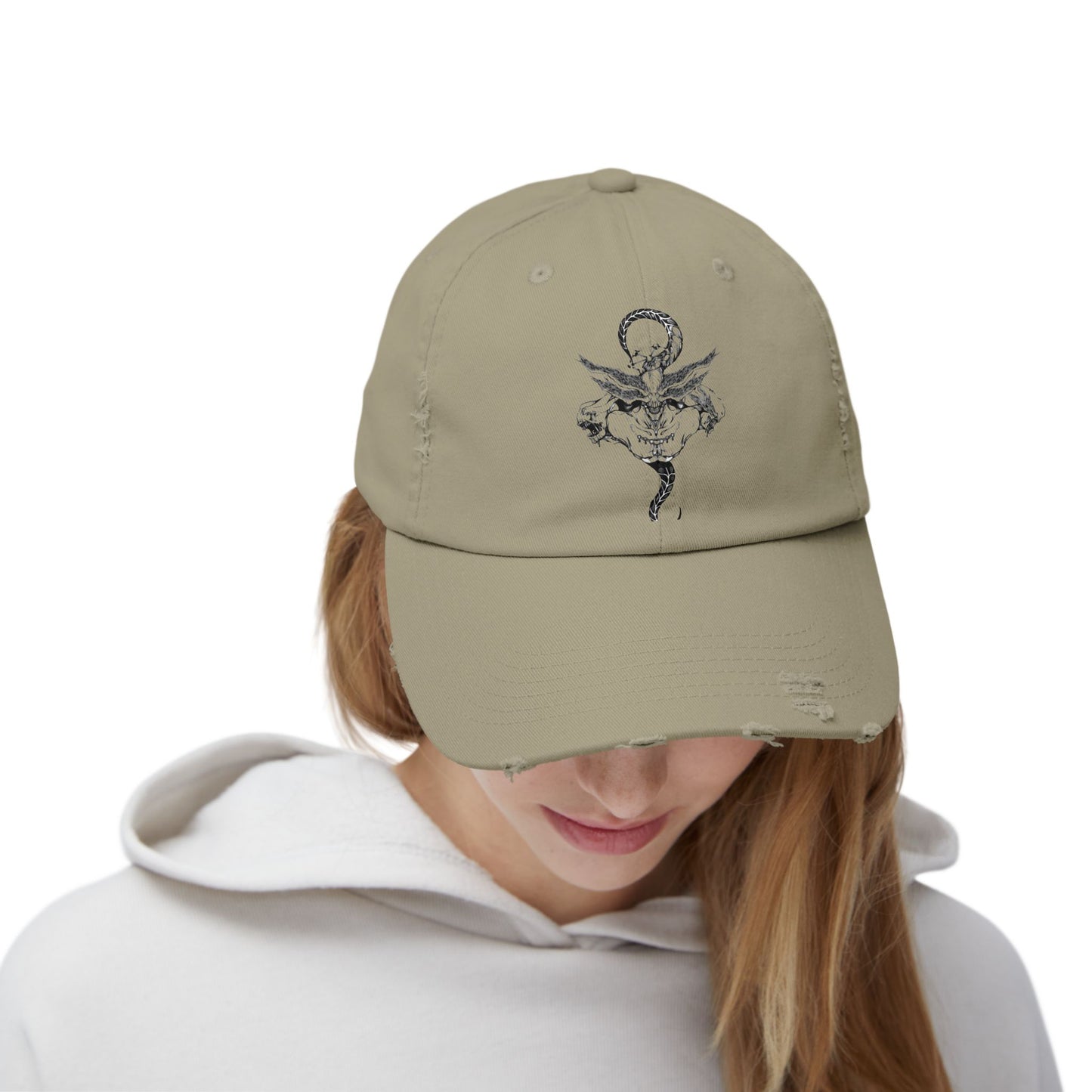 Anime Hat - Jujutsu Kaisen Mahoraga Character Name Distressed Cap