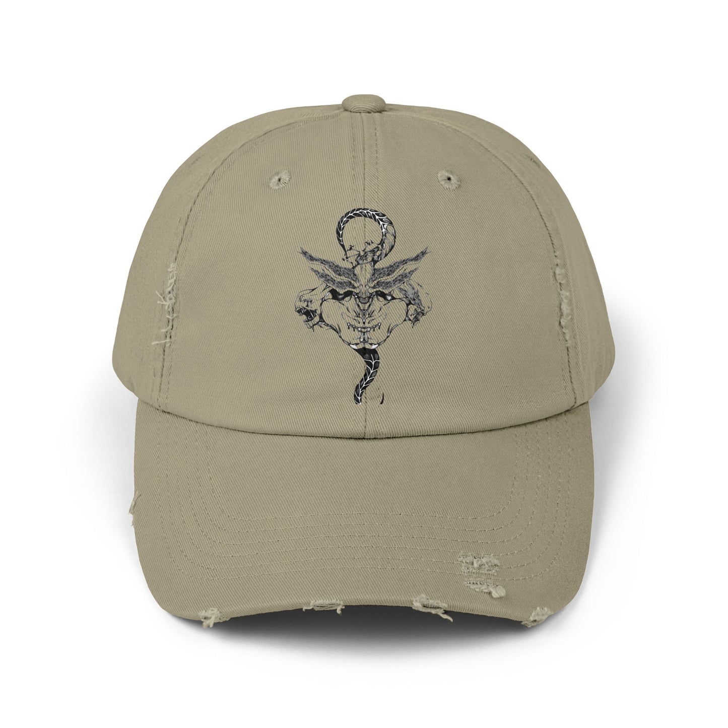 Anime Hat - Jujutsu Kaisen Mahoraga Character Name Distressed Cap