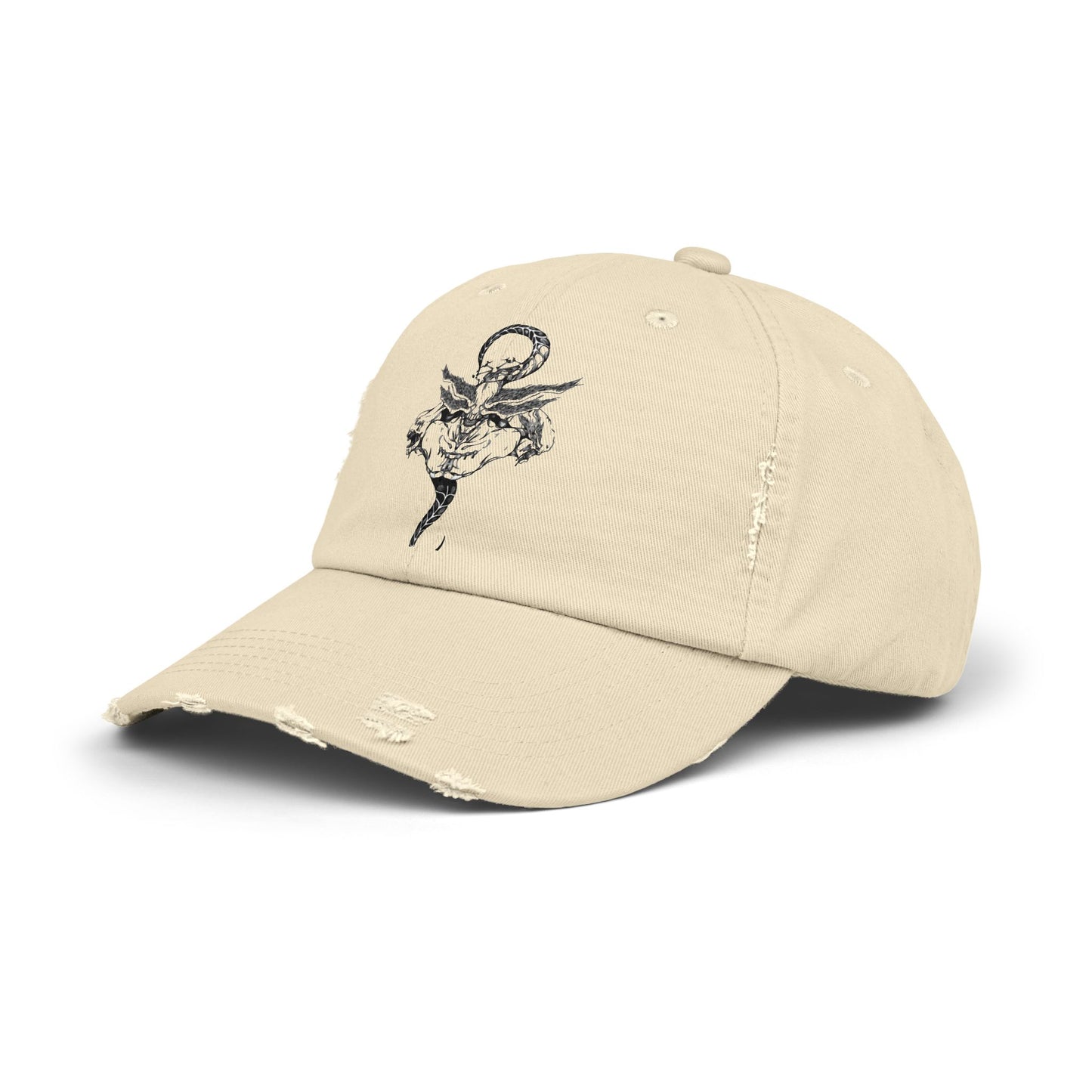 Anime Hat - Jujutsu Kaisen Mahoraga Character Name Distressed Cap