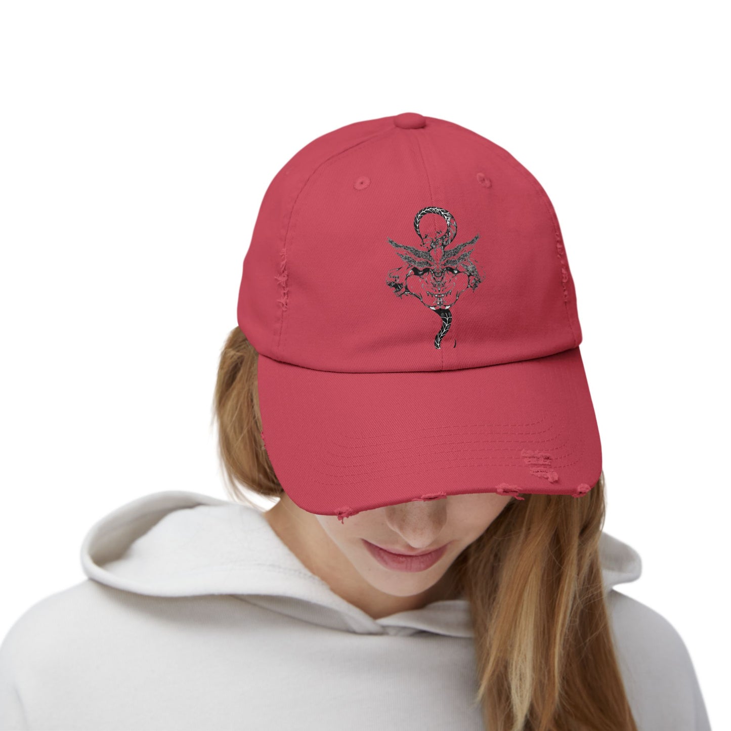 Anime Hat - Jujutsu Kaisen Mahoraga Character Name Distressed Cap
