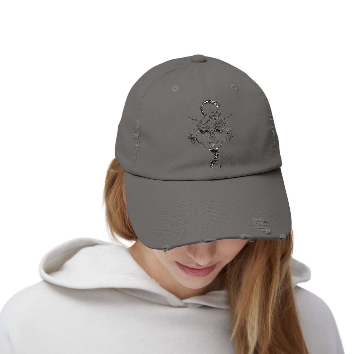 Anime Hat - Jujutsu Kaisen Mahoraga Character Name Distressed Cap