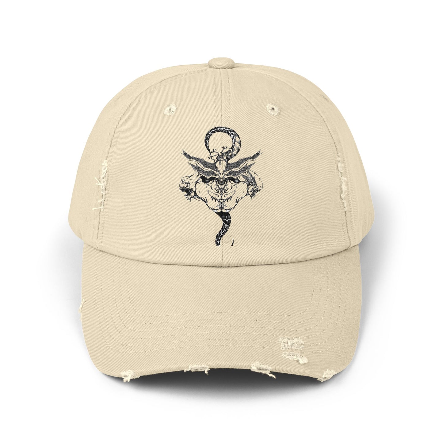 Anime Hat - Jujutsu Kaisen Mahoraga Character Name Distressed Cap