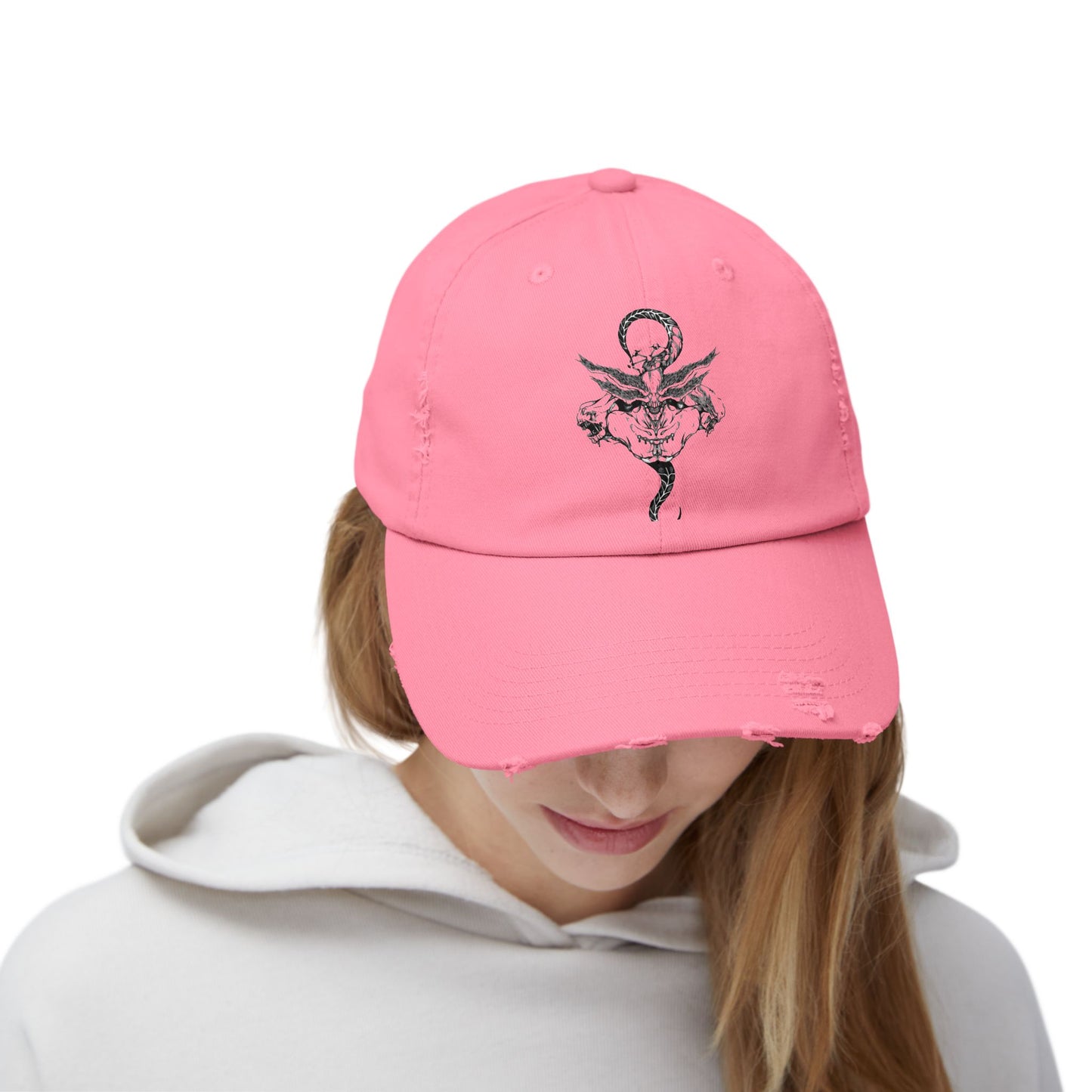 Anime Hat - Jujutsu Kaisen Mahoraga Character Name Distressed Cap