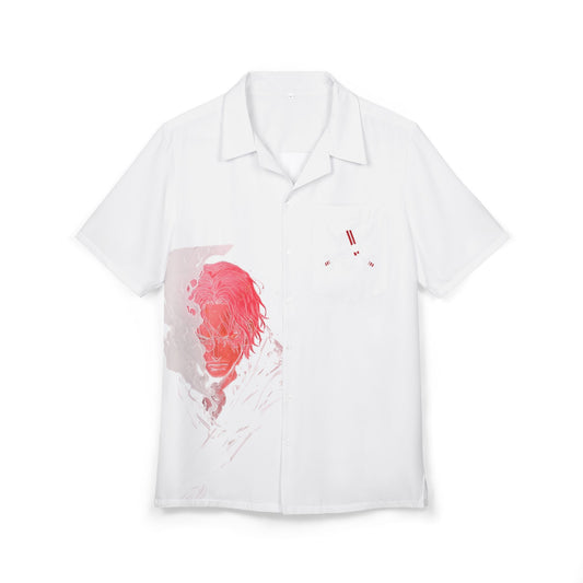 Button-Down Shirt - Anime One Piece Character Shanks Red Hair Pirates